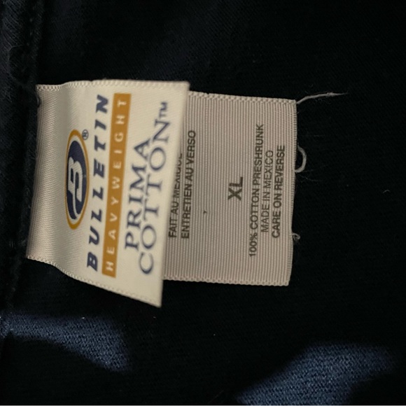 Oilers Hockey Pullover Crew Neck Navy Long Sleeve Mens T Shirt Size XL - Picture 6 of 7